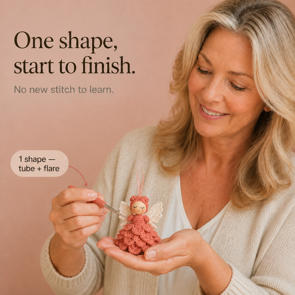Angelmade – Beginner Crochet Angel Ornament Kit