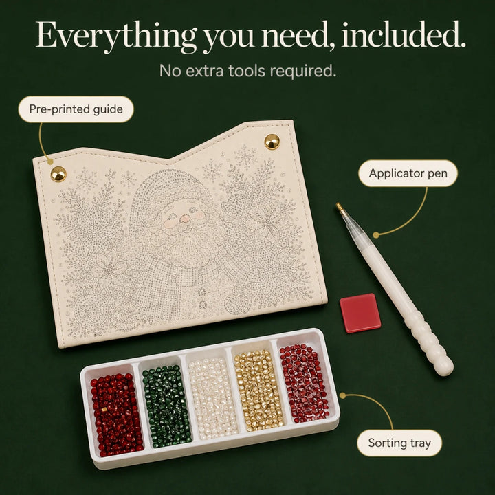 Merry Mosaic – Santa Diamond Painting Tissue Box Cover