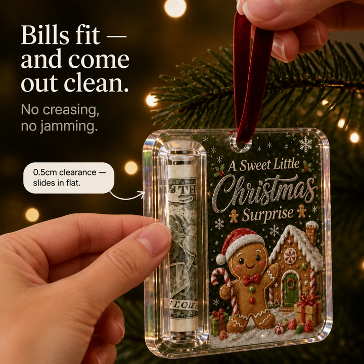 Giftwell – Clear Cash Reveal Christmas Ornament