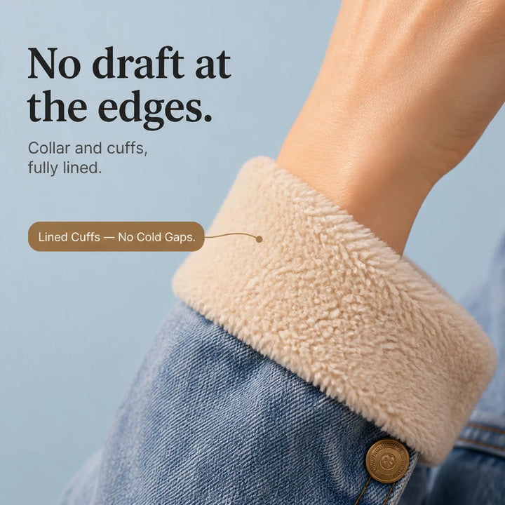 Sherpa Lane – Sherpa-Lined Oversized Denim Jacket