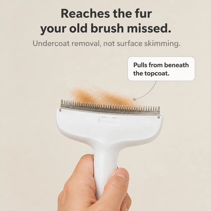 Shedwell – Metal-Tooth Cat Deshedding Brush