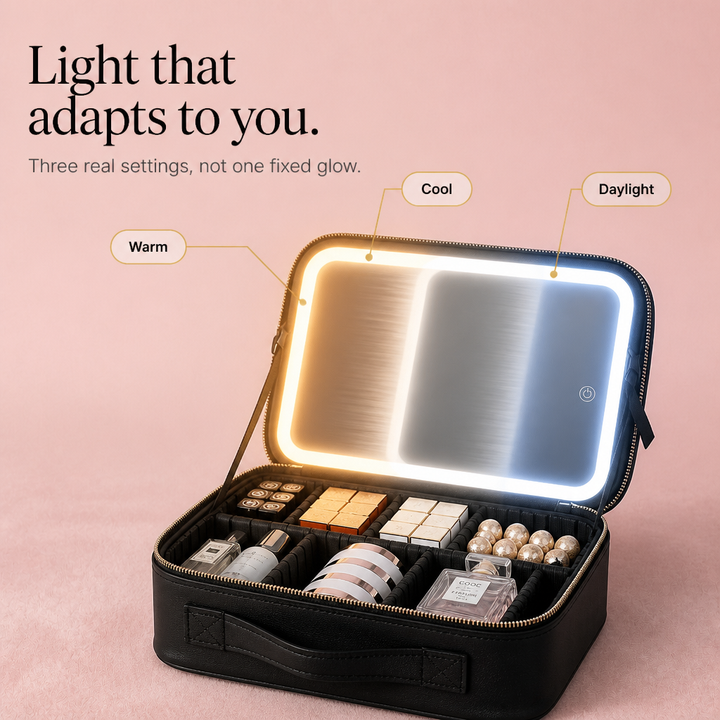Luminelle – Portable Vanity Case With Lighted Mirror