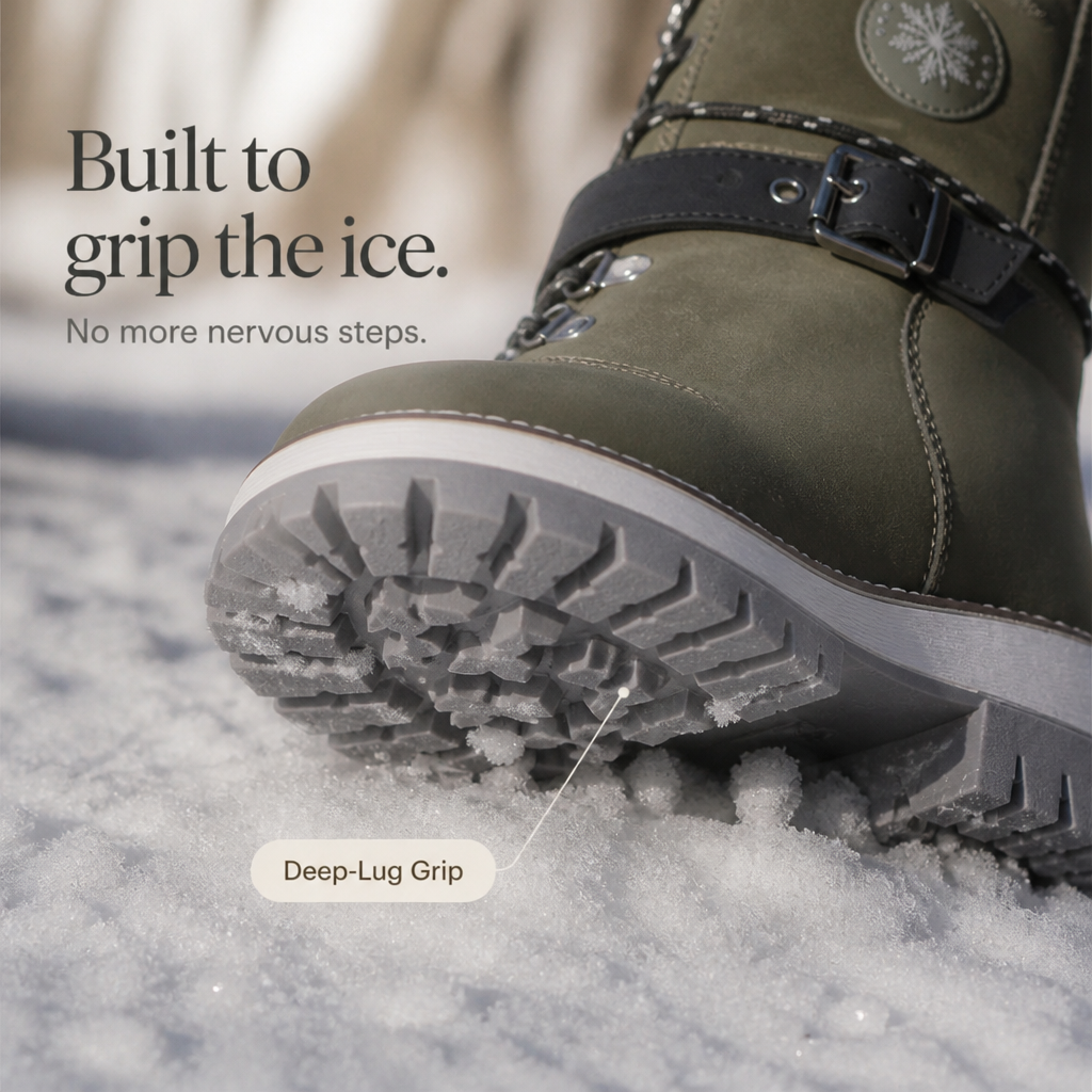 Snowlina – Adjustable Knee-High Insulated Snow Boots