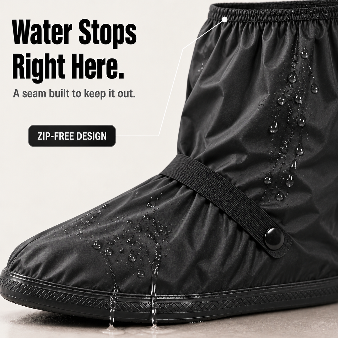 RainReady – Side-Zip Waterproof PVC Shoe Covers