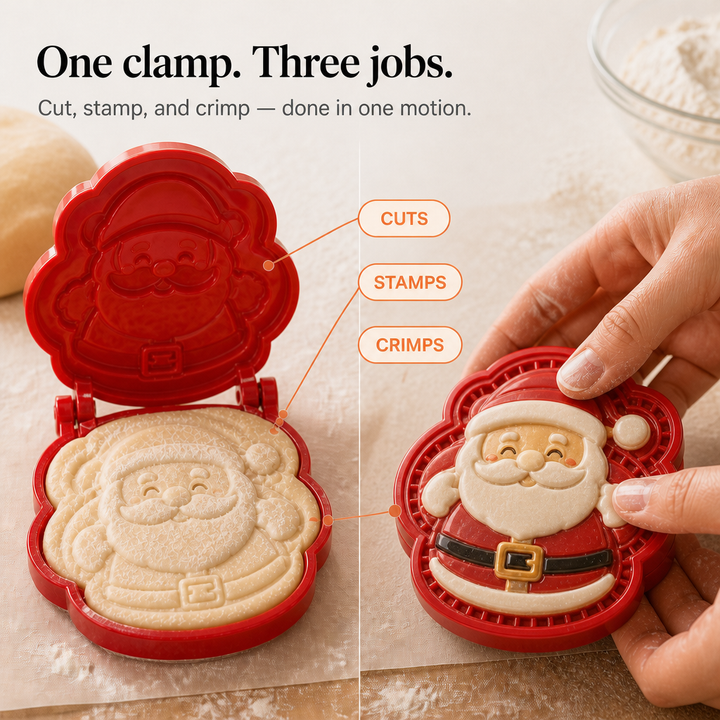 Clever & Co – Santa Face Hand Pie Press
