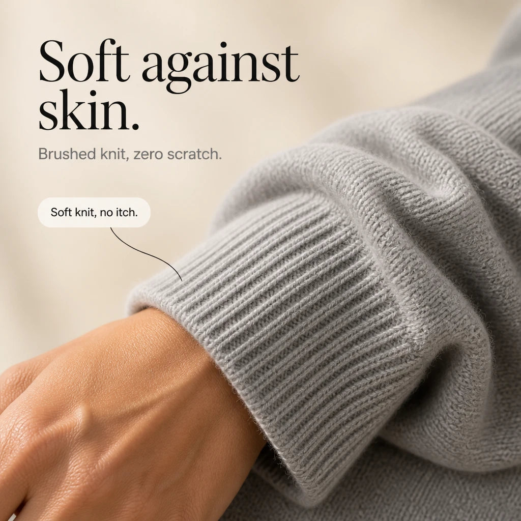 Cabledelle – Braided Crew-Neck Sweater