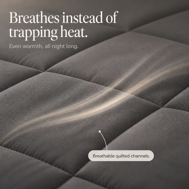 Wearbella – Diamond Quilted Charcoal Comforter Set
