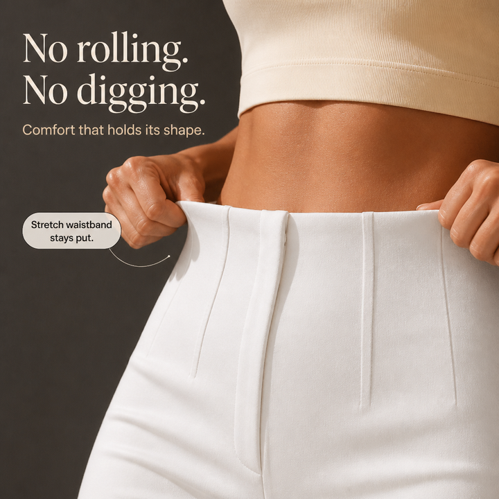Holdline – High Waisted Pleated Wide Leg Trousers