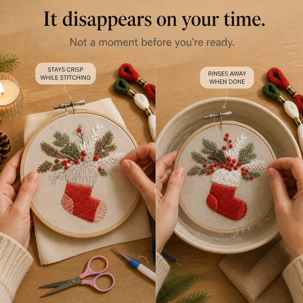 Hearthstitch – Christmas Stocking Embroidery Kit