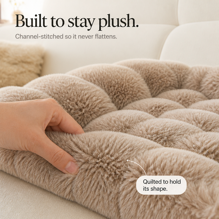 CozyHaven – Plush Bolster Sofa Pet Mat