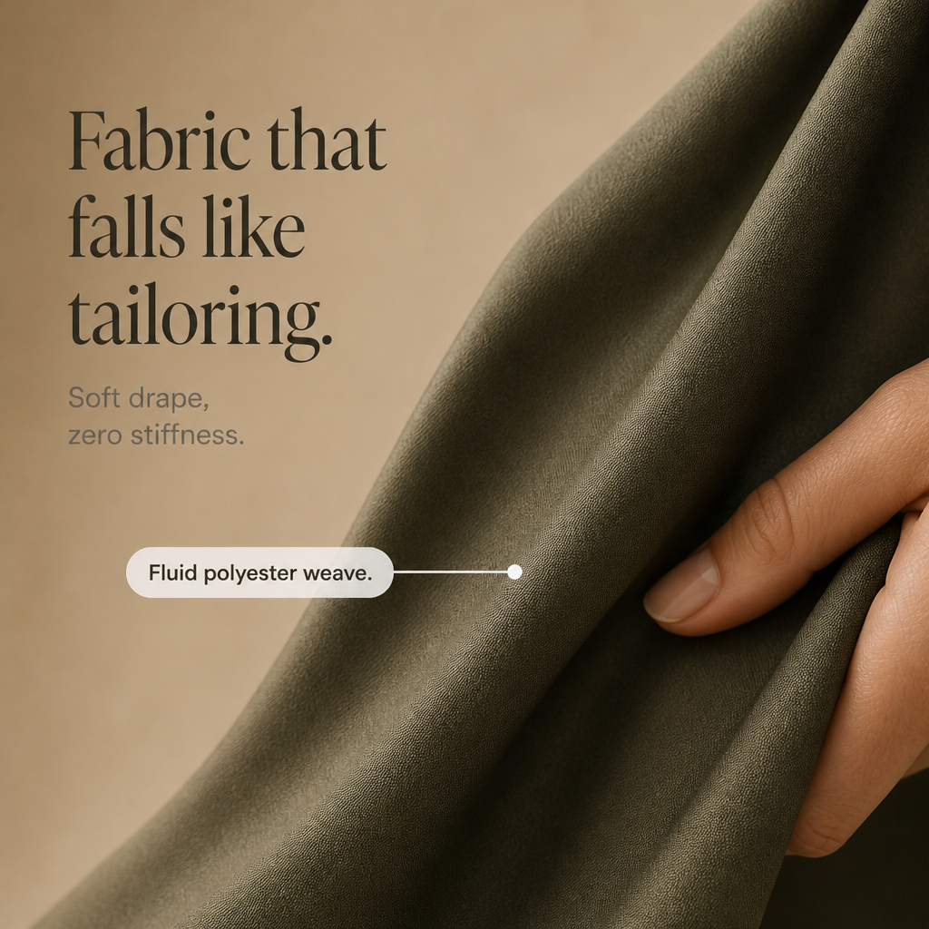 Elonga – Pleated High-Waisted Wide-Leg Trousers