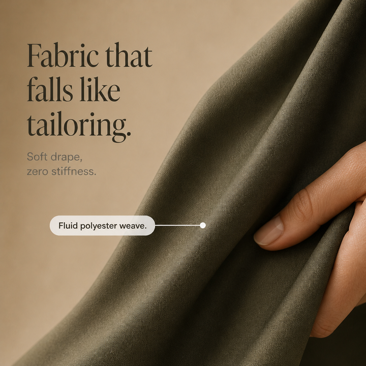 Elonga – Pleated High-Waisted Wide-Leg Trousers