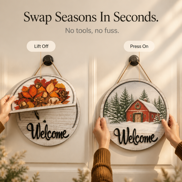 Porchful – Magnetic Seasonal Insert Welcome Sign