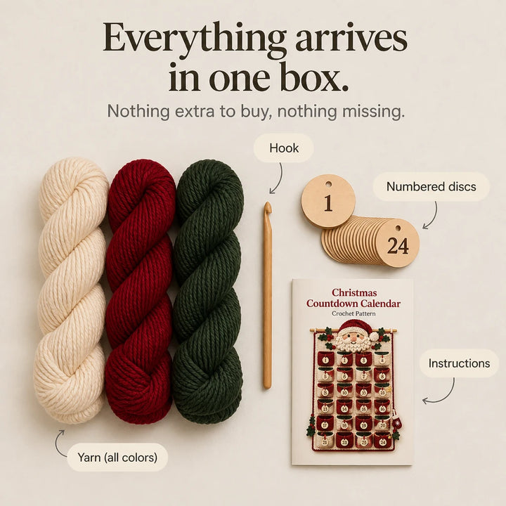 MerryStitch – Numbered Pocket Santa Crochet Advent Calendar