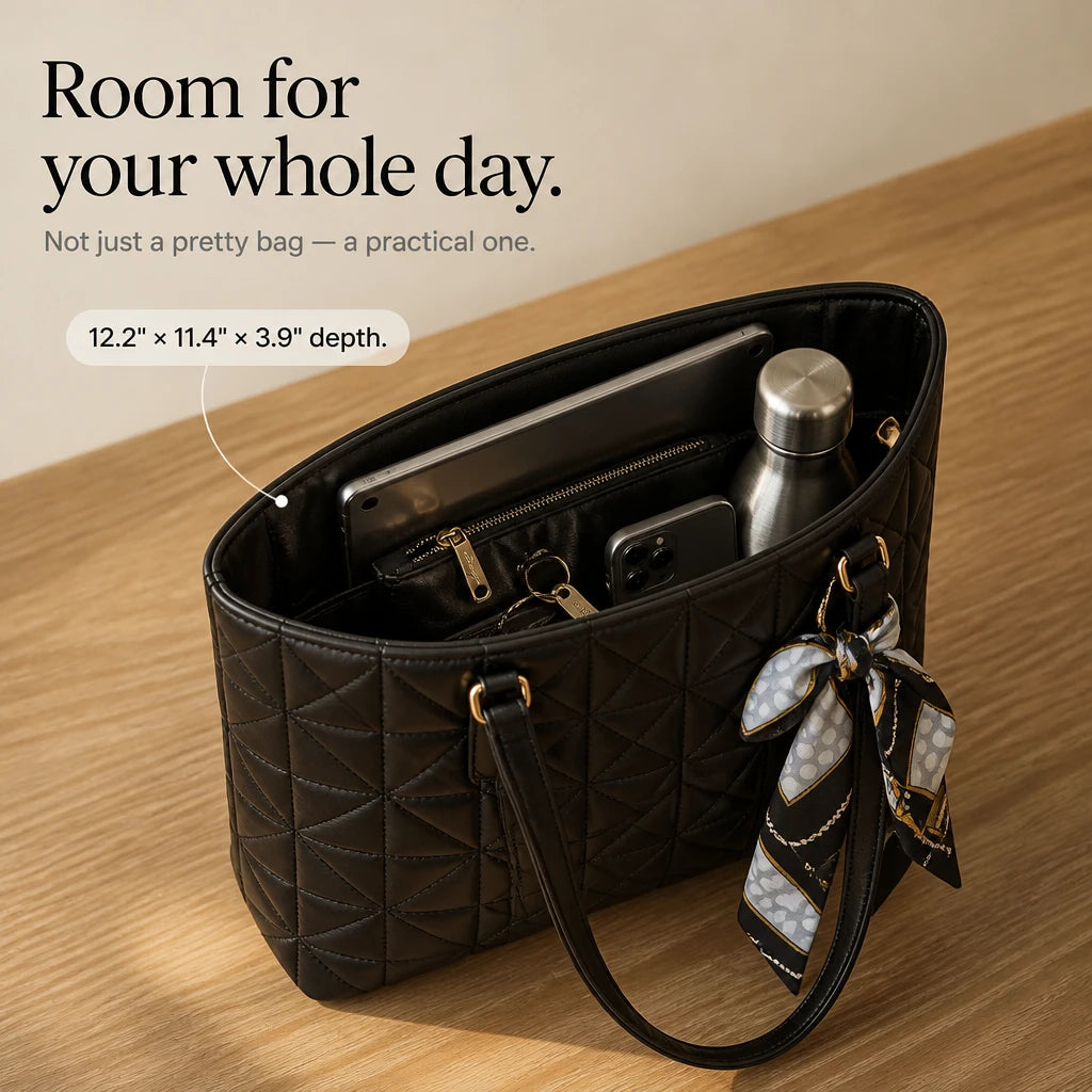 Modella – Geometric Padded Four-Piece Bag Set