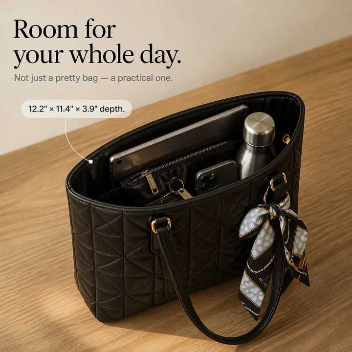 Modella – Geometric Padded Four-Piece Bag Set