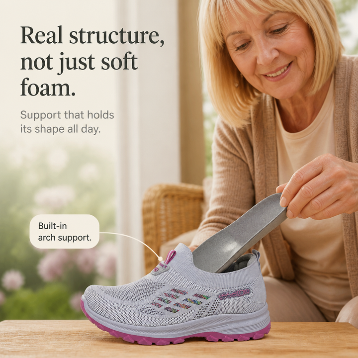 Flexwell – Stretch Knit Wide-Fit Slip-On Sneakers