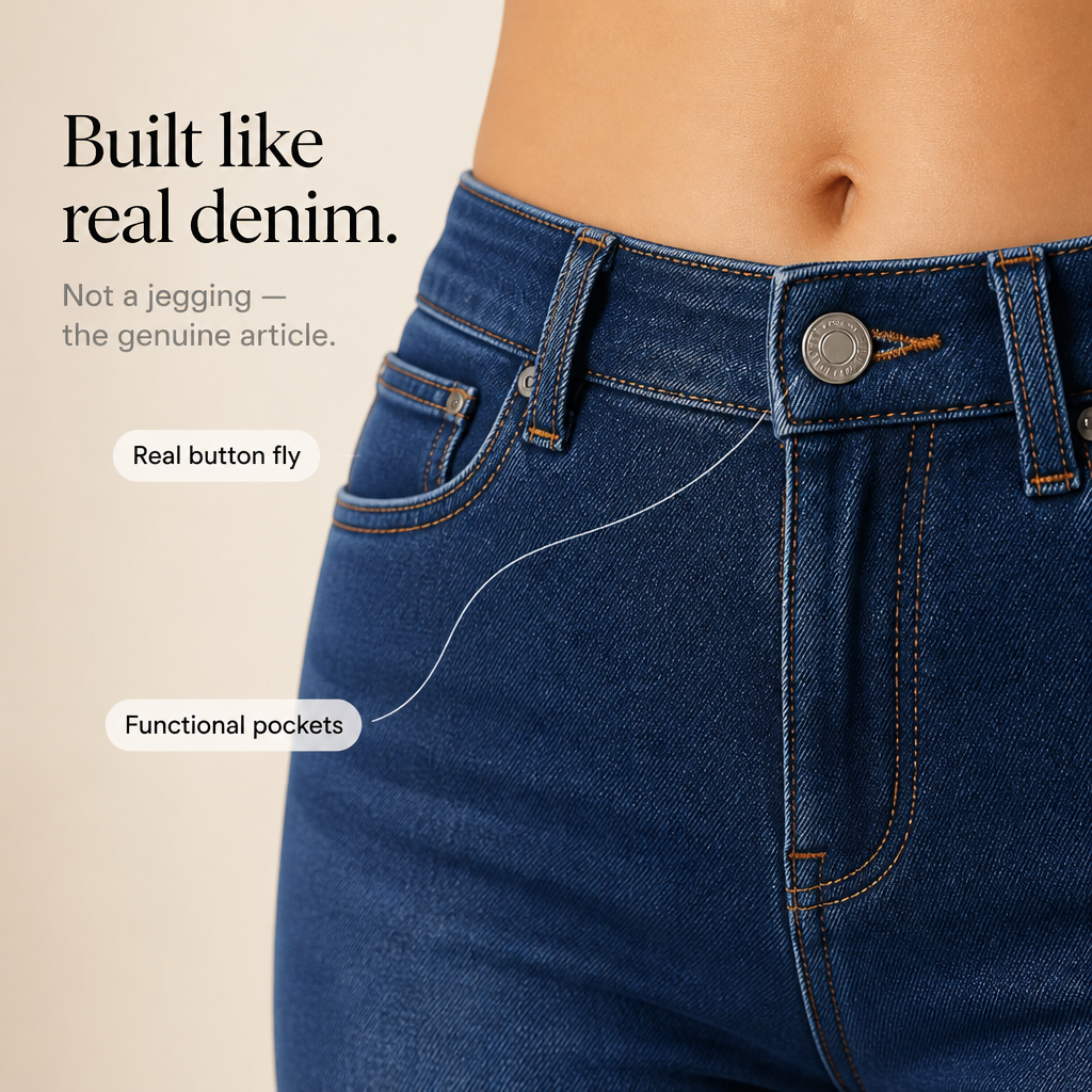 Thermabelle – Plush-Lined High-Rise Skinny Jeans