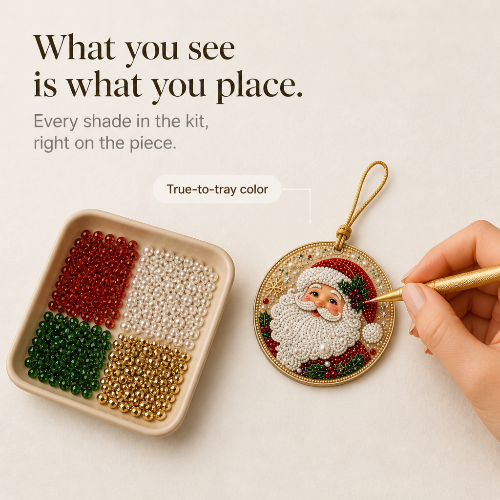 Noëluxe – Pearl And Gemstone Christmas Ornament Craft Kit