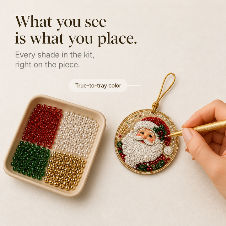 Noëluxe – Pearl And Gemstone Christmas Ornament Craft Kit