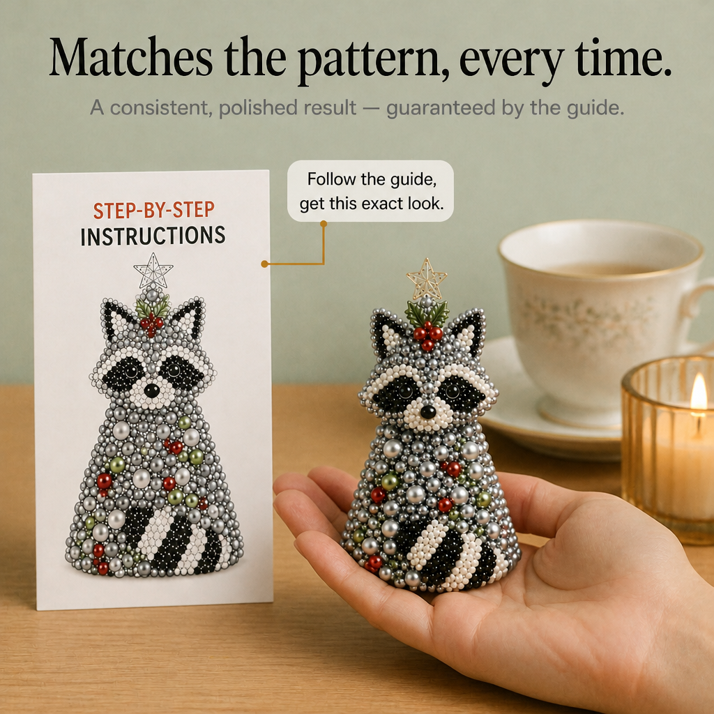 Tinsel Tails – Beaded Animal Christmas Tree Ornament Kit
