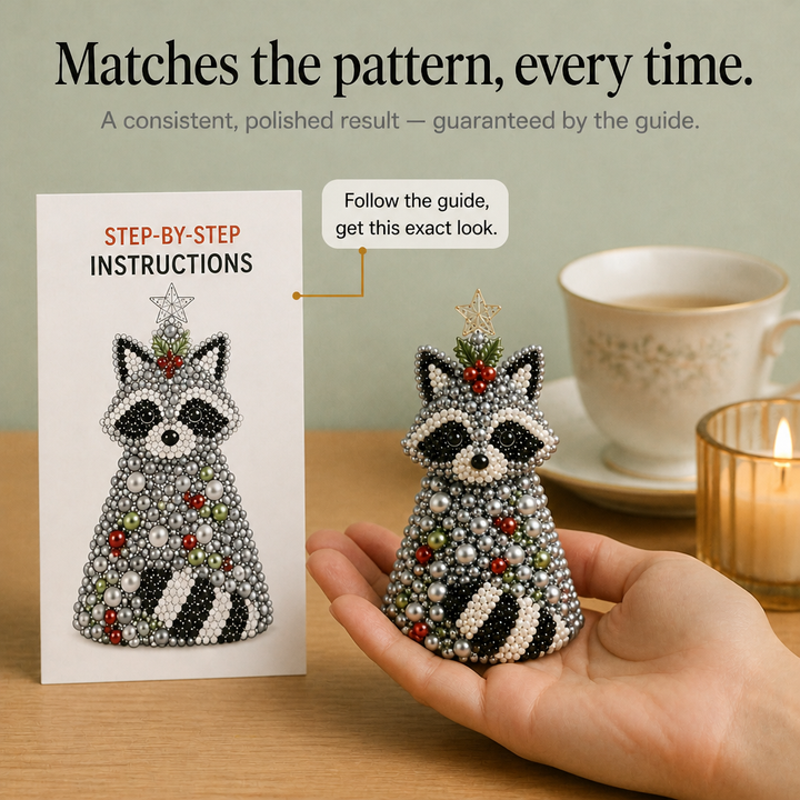 Tinsel Tails – Beaded Animal Christmas Tree Ornament Kit
