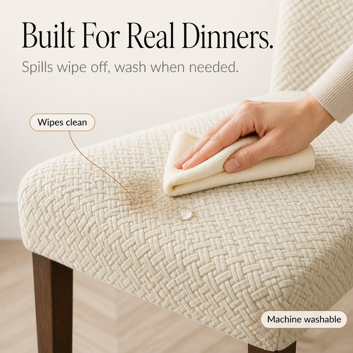 Tabletide – Stretch Checkered Dining Chair Cover