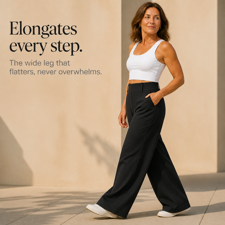 Wearlise – High-Waisted Wide-Leg Trousers
