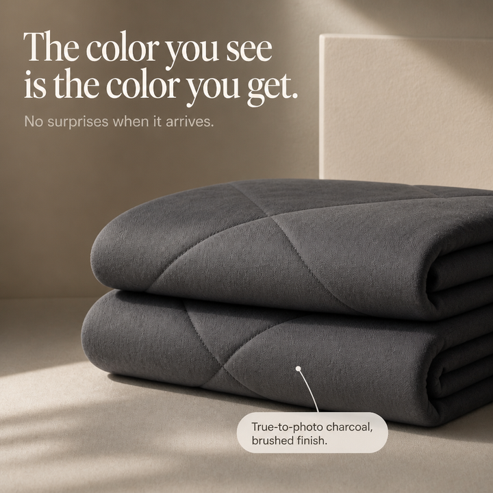Wearbella – Diamond Quilted Charcoal Comforter Set