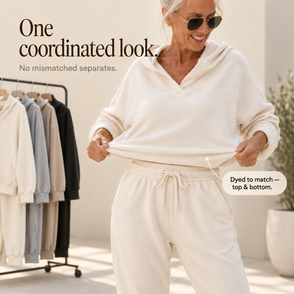 Loungetta – Hooded Sweatshirt And Lounge Pants Set