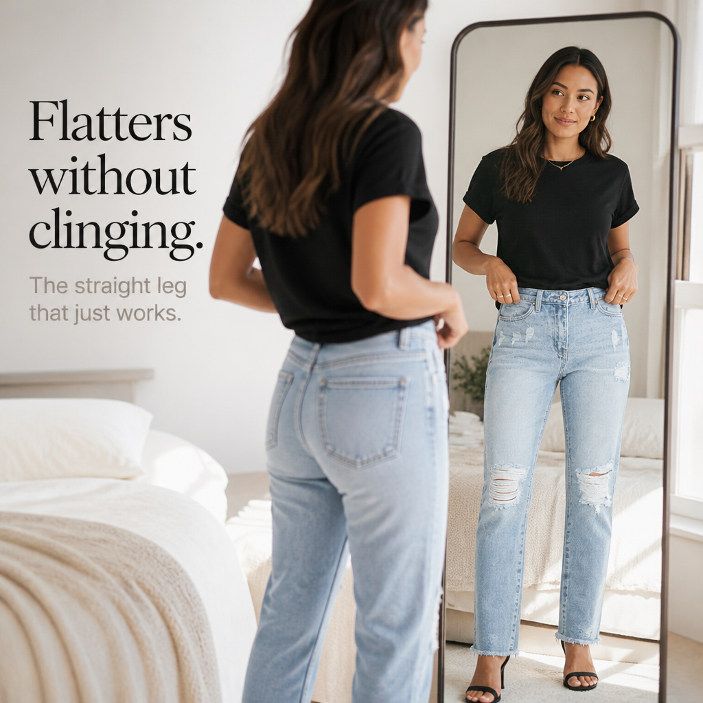 Riva – Distressed Ripped Denim Jeans