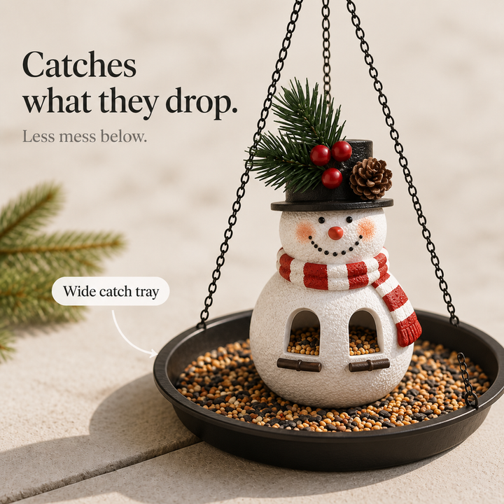 Hollywing – Scarf-Wearing Dual-Port Bird Feeder