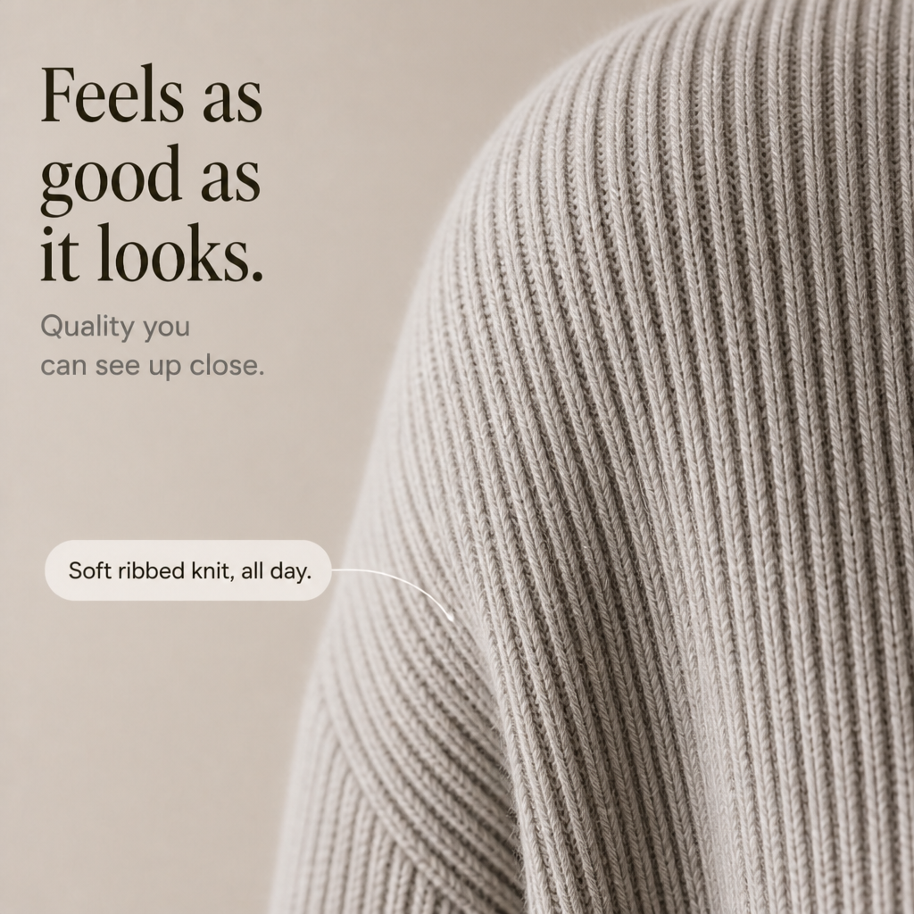Wearbella – Asymmetric Button Hem Knit Turtleneck Set