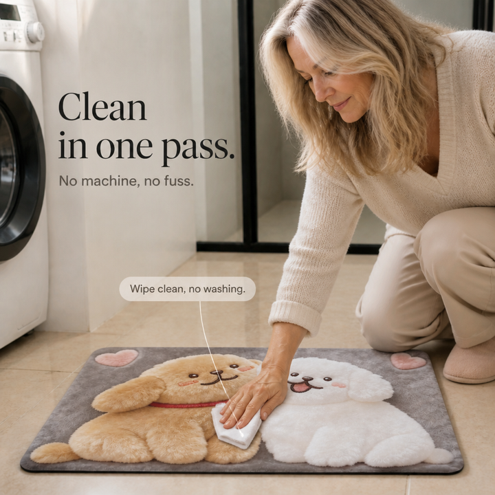 Driza – Non-Slip Quick-Dry Faux Plush Floor Mat