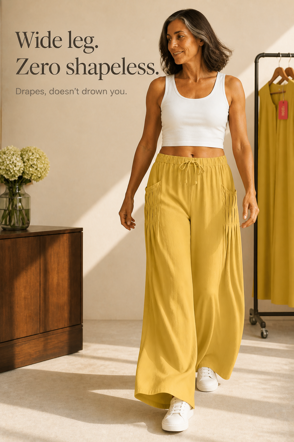 Linora – Drawstring Wide Leg Pants