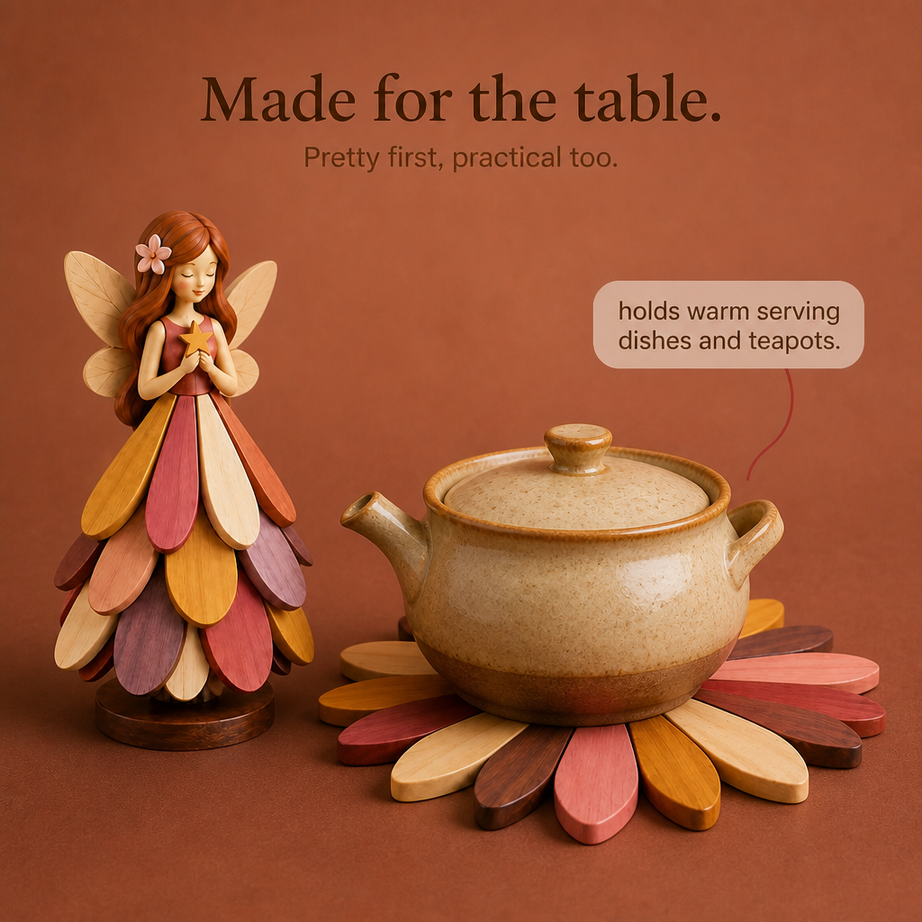Petalwing – Folding Fairy Flower Trivet
