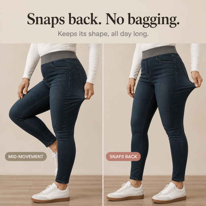 EaseForm – High-Rise Pull-On Stretch Jeans