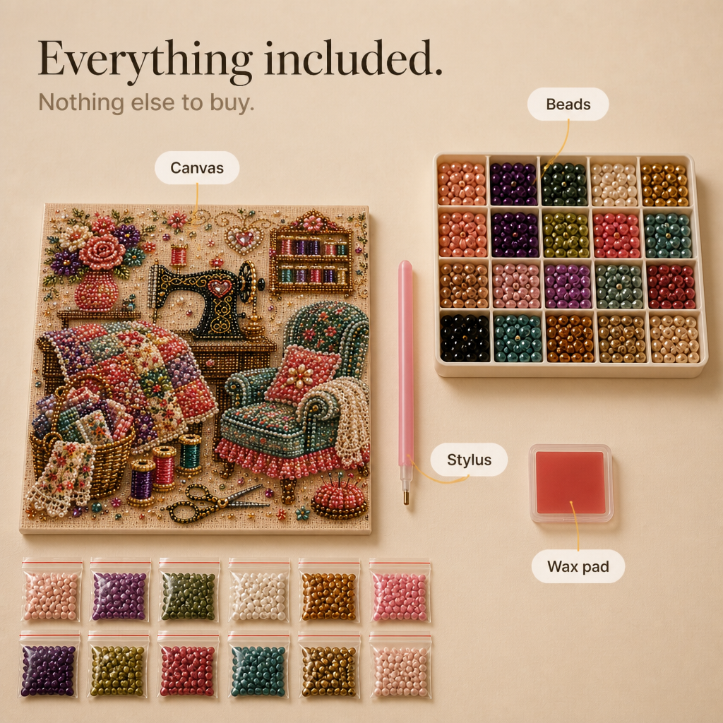 CozyGlow – Sewing Room Diamond Painting Kit