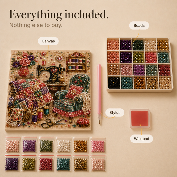 CozyGlow – Sewing Room Diamond Painting Kit
