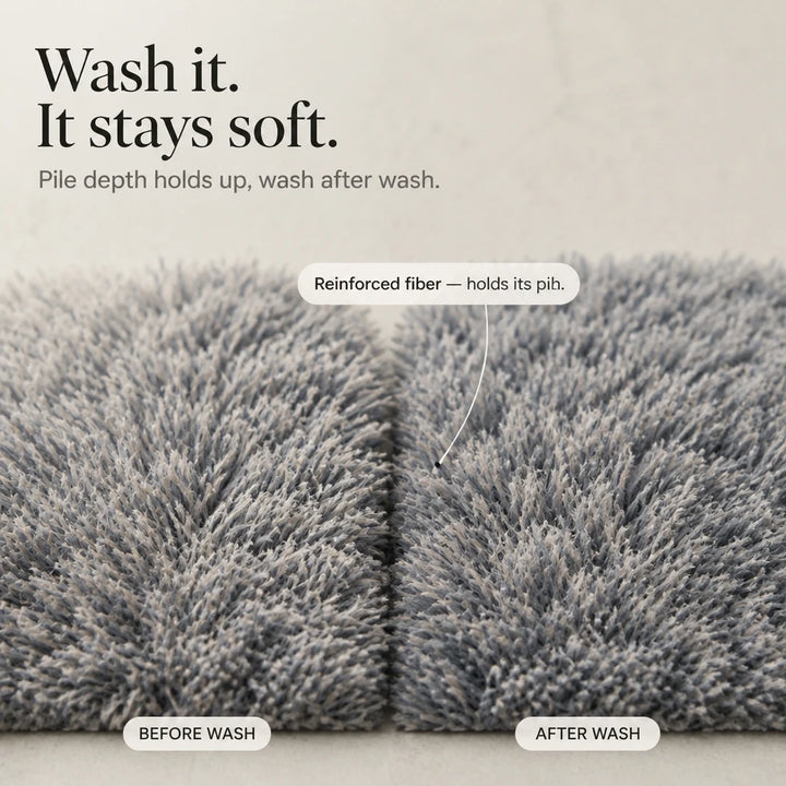 Gradia – Gradient Plush Faux-Fur Area Rug
