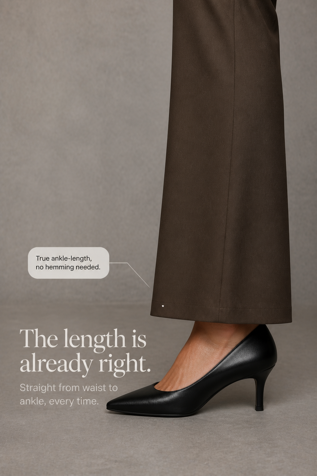 Nolamere – Wide-Leg High-Waisted Dress Trousers