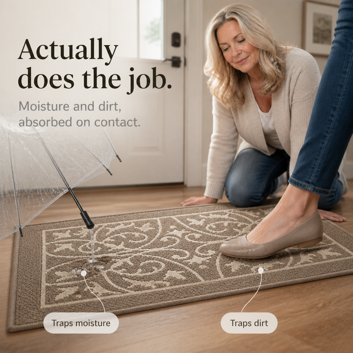 Threshbrook – Woven Non-Slip Textured Entry Mat