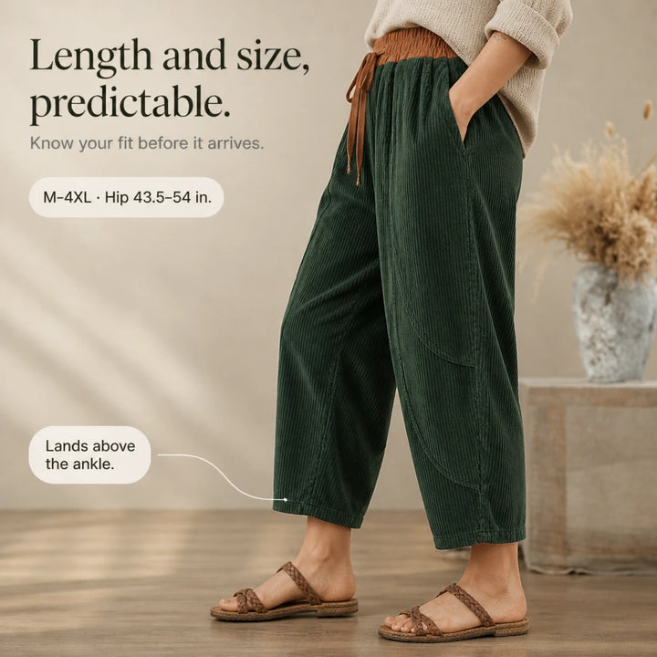 Colora – Color-Block Cropped Wide-Leg Pants