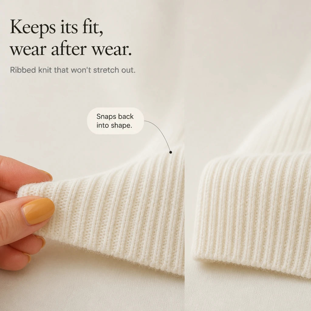 Vellora – Ribbed Cropped Wrap Sweater