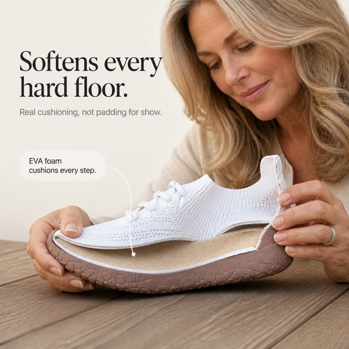 Cloudstep – Knit Mesh Elastic-Collar Slip-On Sneakers