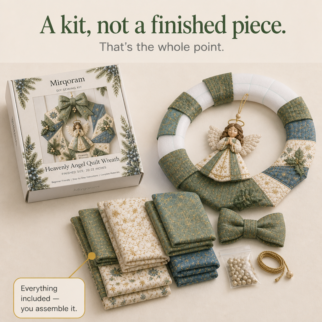 Tuckwreath – No-Sew Quilted Fabric Wreath Kit