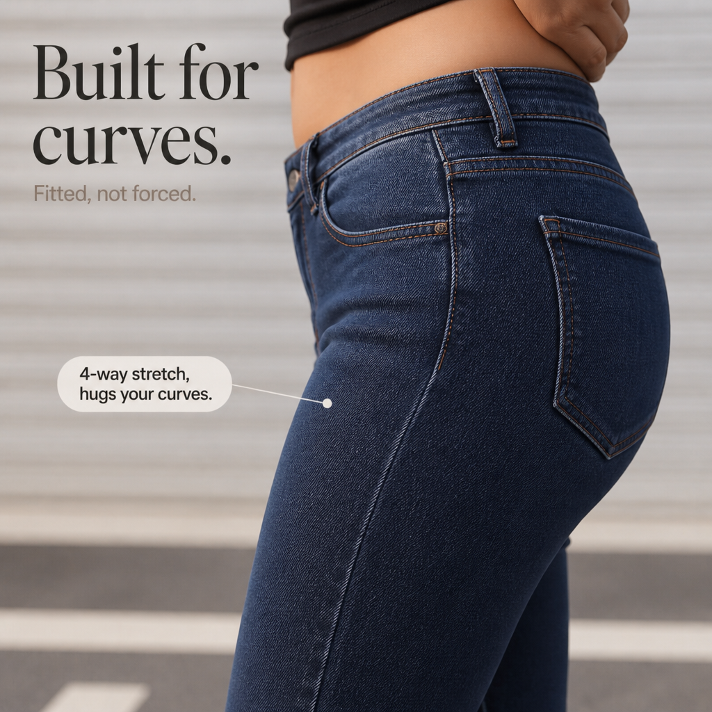 Plushden – Fleece-Lined High-Stretch Skinny Jeans