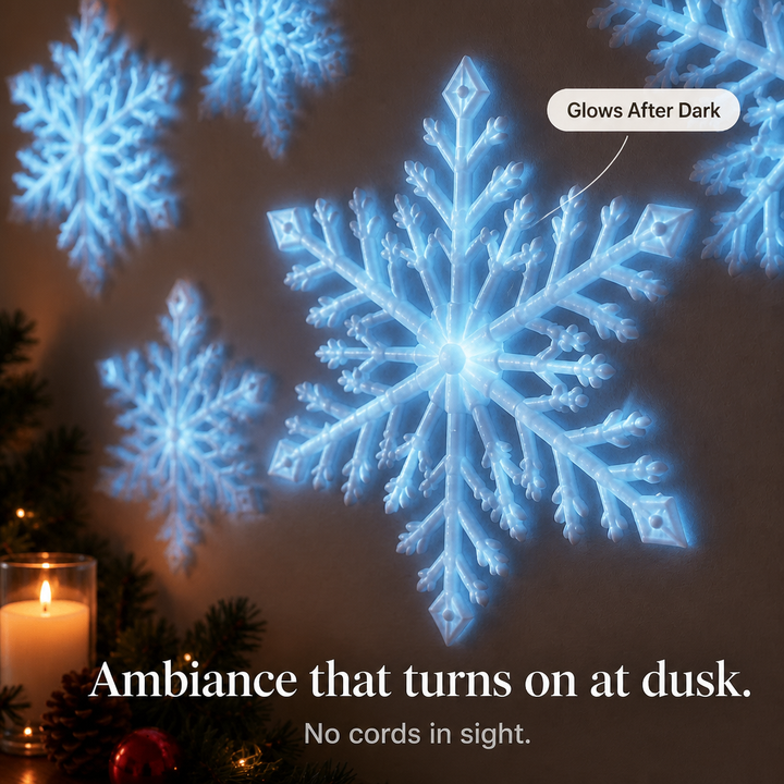 Glowflake – 3D Glow Snowflake Wall Stickers