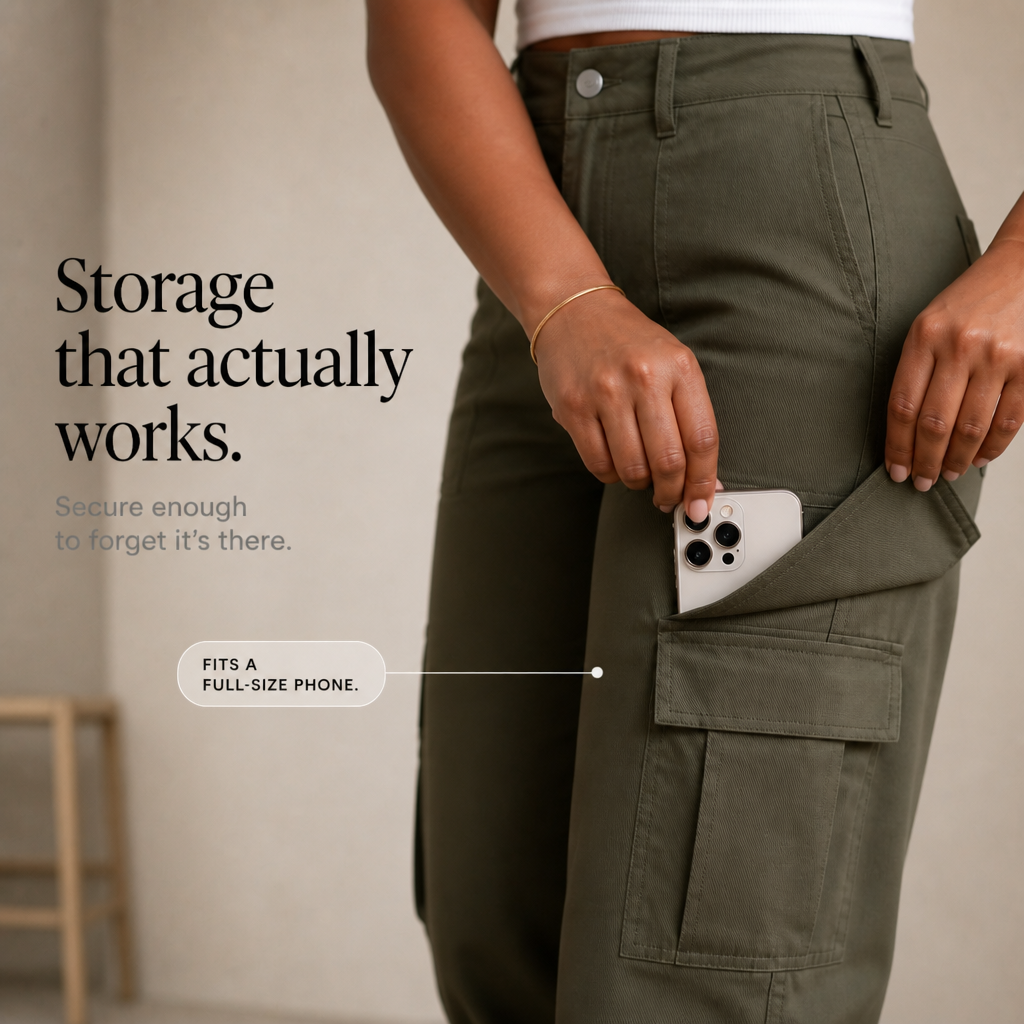 Wearbella – High Waist Wide Leg Cargo Pants