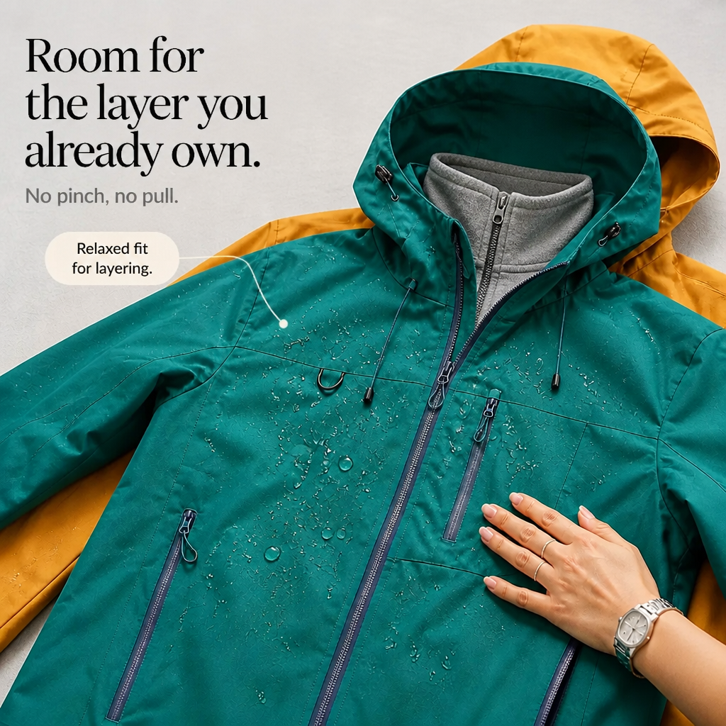 Vantrek – Lotus-Effect Waterproof Windbreaker Jacket